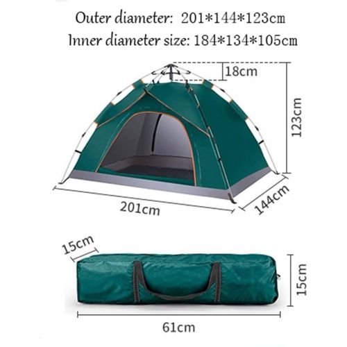 3-5 Persons Pop Up Camping Tent Portable Backpacking Camping Tent Outdoor, Matanga Tent
