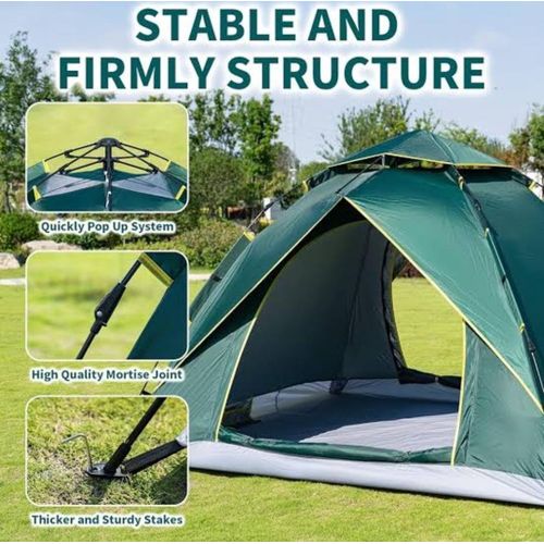 3-5 Persons Pop Up Camping Tent Portable Backpacking Camping Tent Outdoor, Matanga Tent