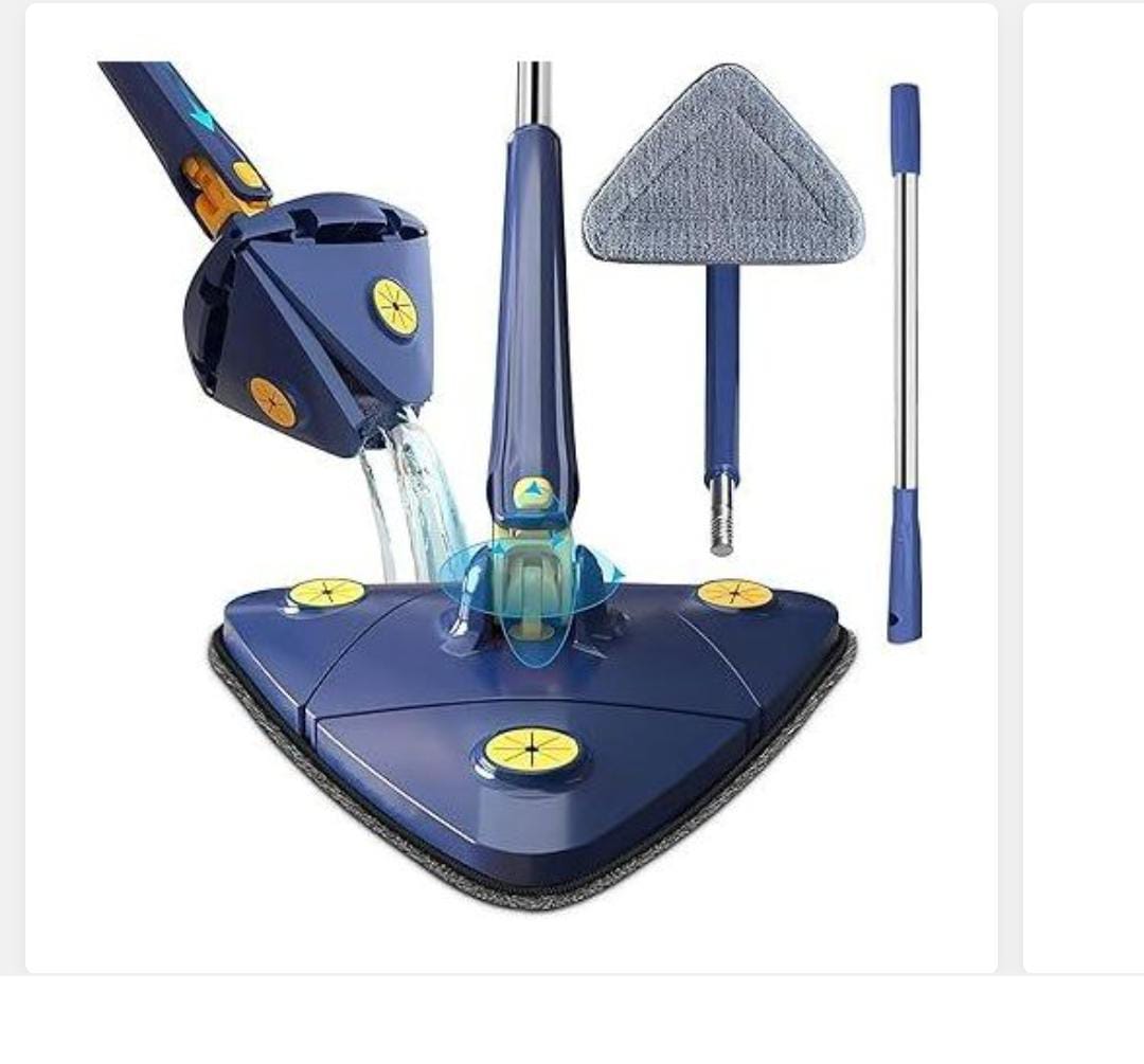 360 Degree Rotating Wall Triangle Mopping Self Twist Mop Mob