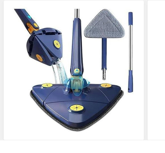 360 Degree Rotating Wall Triangle Mopping Self Twist Mop Mob