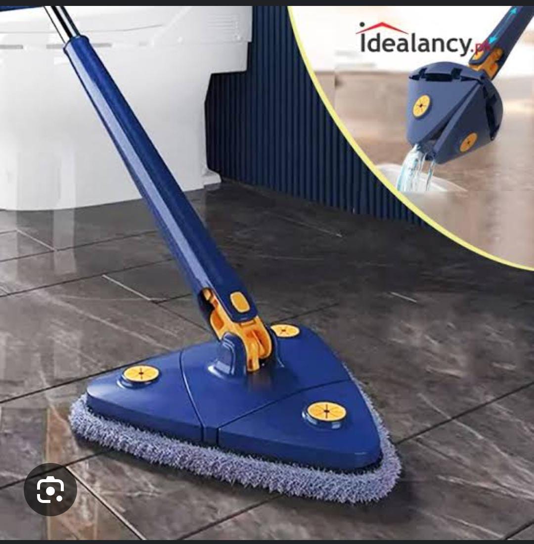 360 Degree Rotating Wall Triangle Mopping Self Twist Mop Mob
