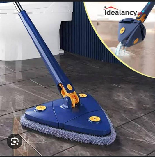 360 Degree Rotating Wall Triangle Mopping Self Twist Mop Mob